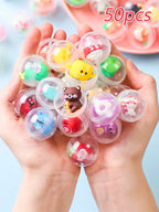 50pcs Capsule Dolls Blind Box Surprise Ball, Mini Round Cute Capsule, Perfect Party Favors,Treasure Classroom Prizes