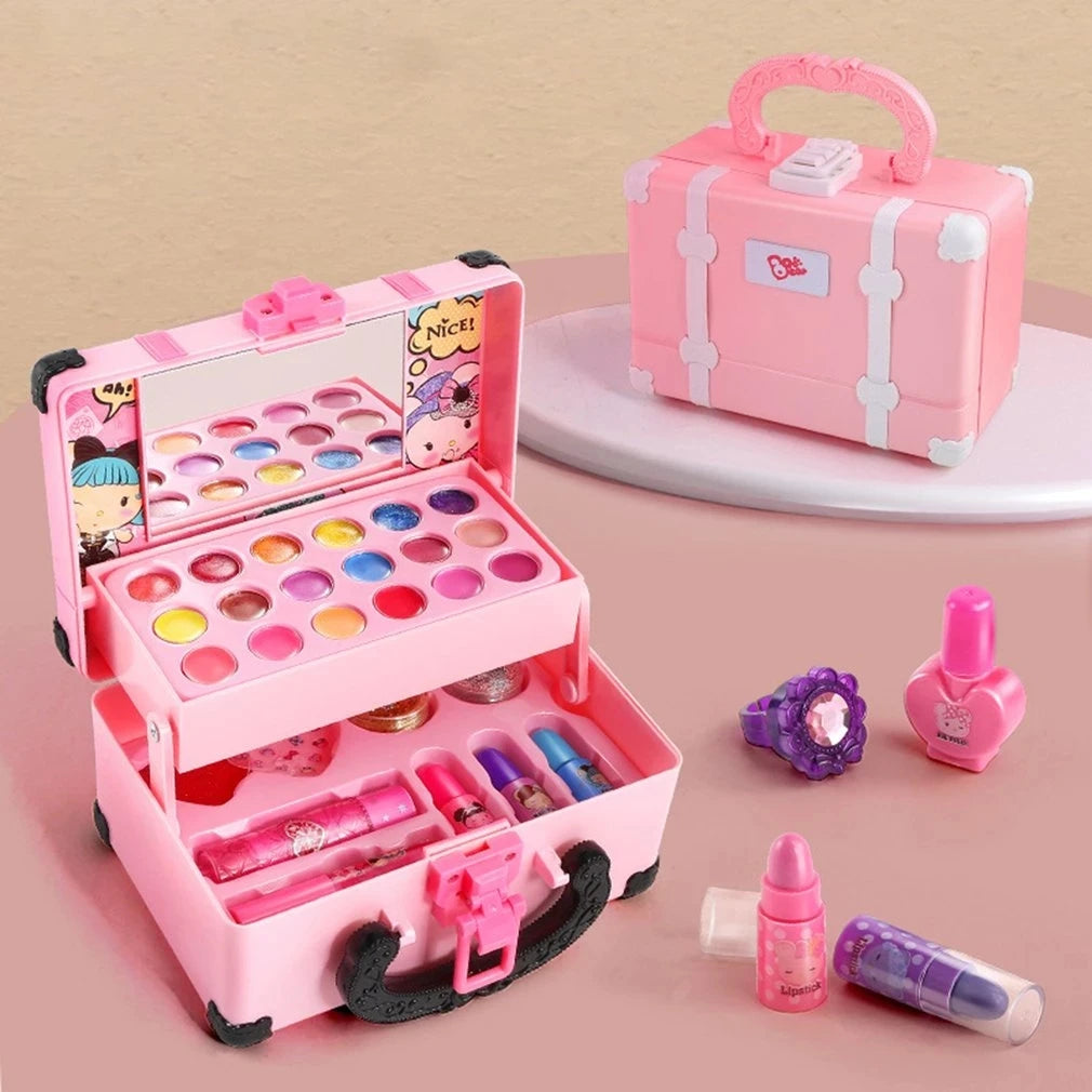 Children Makeup Cosmetics Pretend Playing Princess Kit