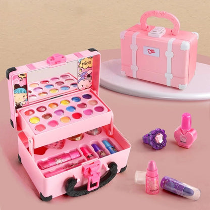 Children Makeup Cosmetics Pretend Playing Princess Kit