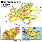 Oenux Marine Molluscs Model Simulation Squid Octopus Growth Cycle Action Figure Sealife Animals Education Collection Kids Toy