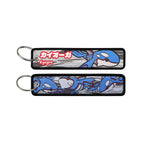 Japanese Anime Elf Monsters Keychain for Cars Backpack Key Holders Embroidery Keyrings Key Tag Jet Tag Accessories Gifts 1pcs