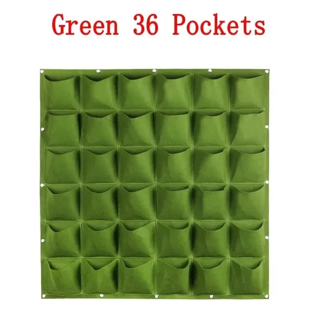 NEW Wall Hanging Pockets Planting Bags Flower Pot Home Garden Grow Bag Garden Planter Vertical Suculentas Plant Pot Home Decor