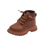 Kids Leather Chelsea Boots Waterproof Children Sneakers Beige Toddler Snow Boots Girl Winter Shoe Boy