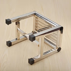 Multi Functional Stainless Steel Stool - Durable Thick & Sturdy Stool, Ideal for Living Room, Bathroom, Kitchen, Corridors
