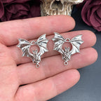 5pcs 29*31mm Gothic Vampire Bat Charms Bat Connector Pendant Designer Charms For Jewelry Making DIY Jewelry Findings