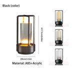 GGbingo Rechargeable Wireless Table Lamp LED Touch Sensor Desktop Night Light Reading Lamp for Hotel Bar Bedroom Decor Light