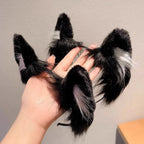 1pcs Cat ear headband Cute plush hairband Holiday dress up Christmas animal Ear hoop Children's hair accessories