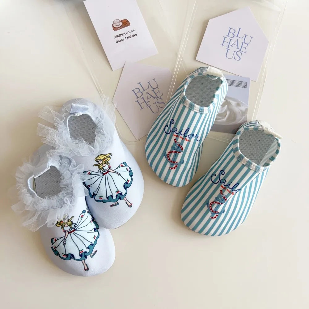 Kids Quick Dry Swimming Shoes Cartoon Beach Sandals for Children