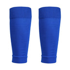 Loogdeel 1 Pair Football Socks Soccer Leg Brace Sleeves Breathable Sport Sock Adult Kids Shin Guards Calf Protection Leg Cover