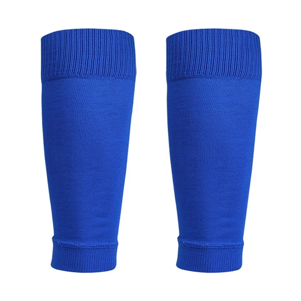 Loogdeel 1 Pair Football Socks Soccer Leg Brace Sleeves Breathable Sport Sock Adult Kids Shin Guards Calf Protection Leg Cover