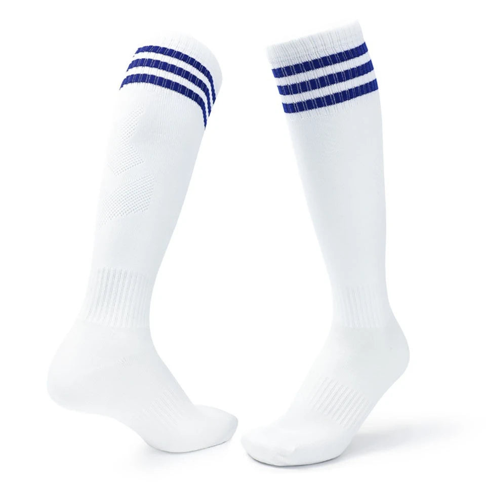 Loogdeel Soccer Socks Stretchy Compression Knee High Tube Socks Men Women Teens Kid Breathable Football Athletic Sports Socks