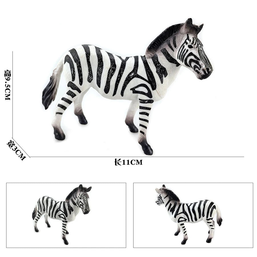 Oenux Original African Wild Animals Simulation Savage Bengal Tiger Siberian Tiger White Tiger Lion PVC Model Educational Toys