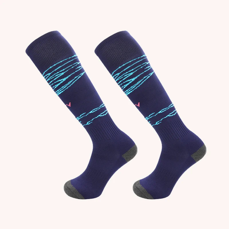 23-24 Season European Football Club Styles Children Adults Soccer Socks Boys Kid's Long Knee High Towel Bottom Sports Sock