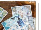 TIANZI 30/60 Sheets Cute Die cut Stickers book Retro Cartoon Handmade Scrapbooking Handbook Material Phone Stickers Kids Gift