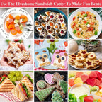 Sandwich Cutters Set for Children Food Cookies Bread Mold Maker Fruit and Vegetable Shapes Cutting Mould Baking Tools for Kids