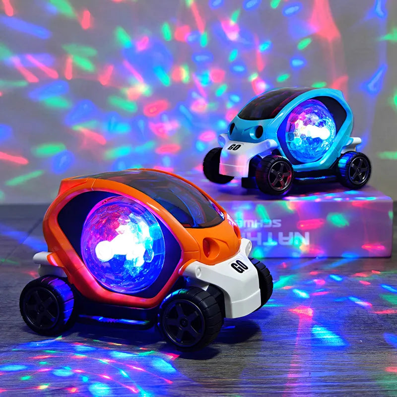 Electric Music Toy Car with Lights Dazzling Turn for Boys Gifts
