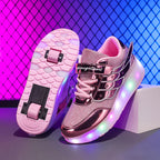 Sneakers Roller Shoes Dual-Use Skates for Kids and Adults