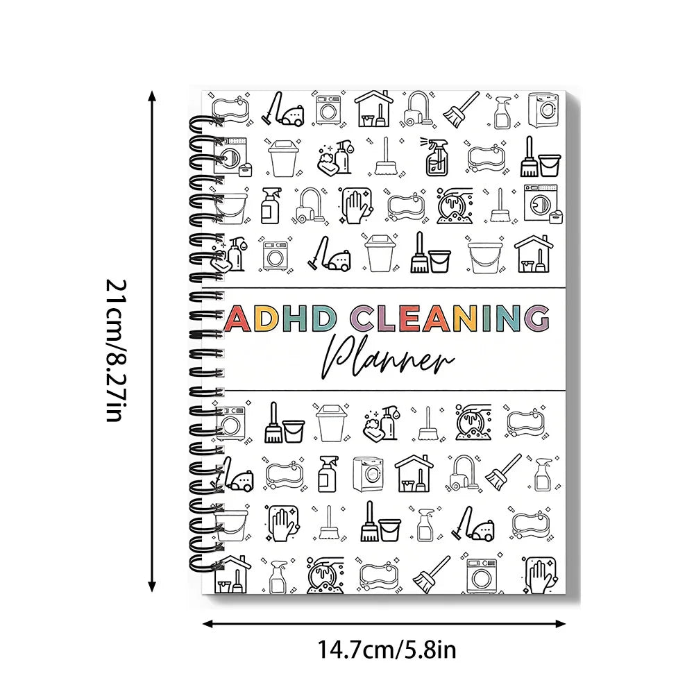 Household Chore Task Notebook Daily Weekly Monthly Cleaning Planner Family Home Cleaning Schedule Chart For Household Management