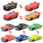 Pixar Cars Color Changing Toy Car Anime Figures Lightning McQueen Doc Hudson Metal Die Casting Model Children's Birthday Gifts