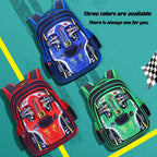 Waterproof Lightweight 3D Car Backpack Kindergarten Kid Preschool Backpack Young Children Boy Girl SchoolBag Primary Red Blue
