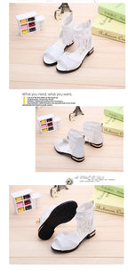 Girls Bow Sandals Princess Summer Shoes for Kids Fashion Cute Beach Wear