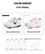 Girls Retractable Roller Shoes Breathable Walking Sneakers