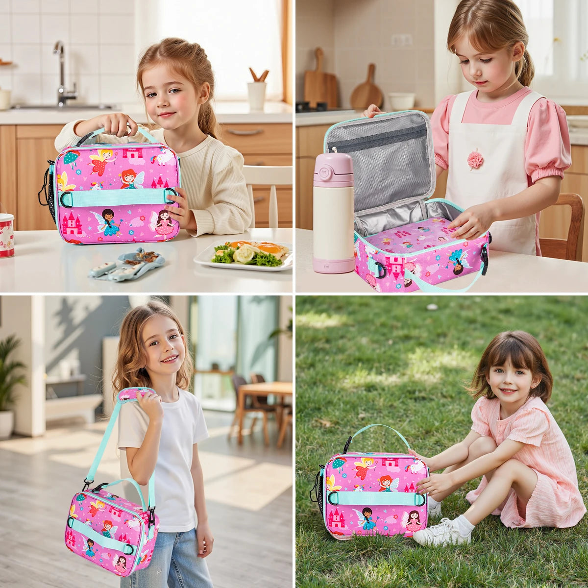 Adorable Kids Lunch Box Student Microwave Safe Travel Bento Box Halloween Container Portable Leak Proof Fruit Salad Bento Box