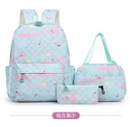3Pcs/Set KPop Demon Hunter School Bags Girls Teens Rumi Mira Zoey Youth School Backpack Travel School Students Laptop Backpack