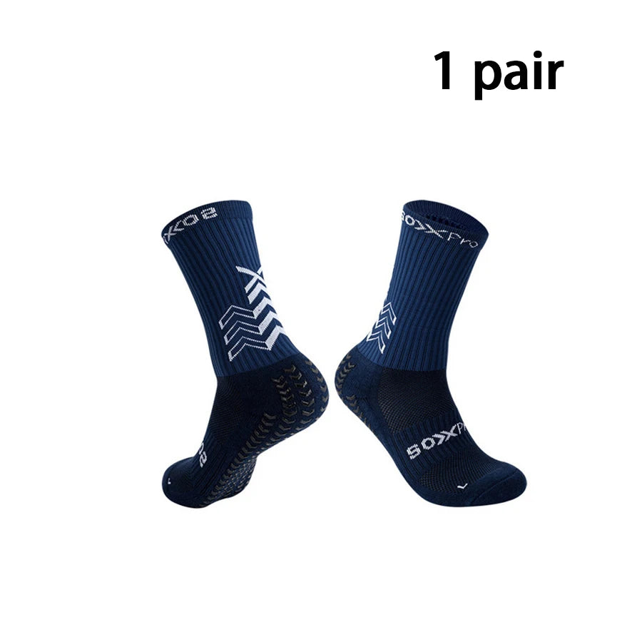 1/2/3 Pairs Soccer Socks Gym Socks Football Socks Men Women Non-slip Elastic Sport Grip Socks Floor Yoga Socks Cycling Socks