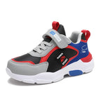 Autumn and Winter Children's Shoes, Boys' Sports Shoes, Leather Surface, Breathable, Non-Slip, Versatile Sports Shoes for Middle-Aged and Older Children, Elementary School Students