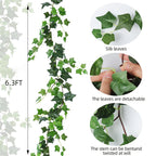 1/3/5pcs Artificial Vines Ivy Garland 1.8m Greenery Fake Ivy Hanging Plants for Home Wall Arch Wedding Room Indoor Outdoor Decor