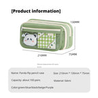 9-layer Large Capacity Pencil Case with Transparent Compartment and Magnetic Button Flip for Retrieval
