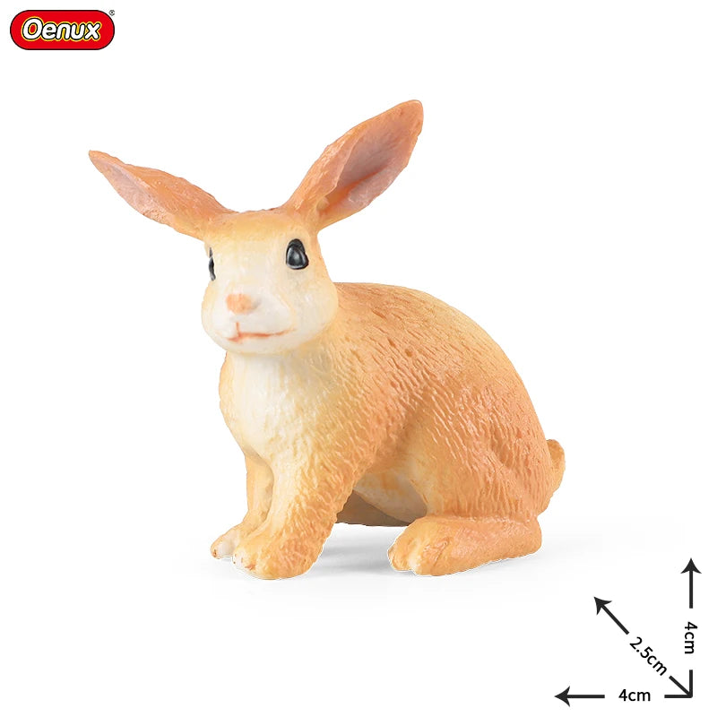 Oenux New Wild Animals Forest Orangutan Pigeon Hedgehog Aardvark Capybara Action Figure Model Figurines PVC Collection Kids Toy