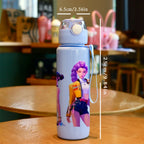 Large Capacity Sports Water Bottle, 3D Textured Design for Gym, Running & Cycling-PVC-Free,High-Quality PC Carry Strap Birthday