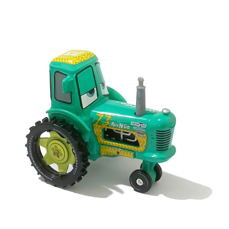 Cartoon Pixar Cars Tractors 1/55 Metal Die Casting Model Car Alloy Material Anime Figure Collectibles Racing Toys Birthday Gifts