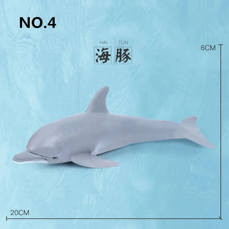 12 Styles Simulated Marine Sea Life Whale Shark Model Ocean Animals Dolphin Creative Home Decor Toys For Children Christmas Gift
