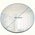 10PCS 8-Inch Acrylic Round Mirrors Wedding Table Centerpieces Circle Candle Plates Wall Decor Mirror Trays for Events