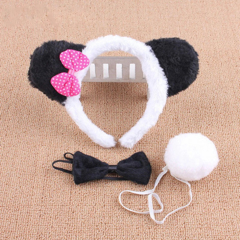 Anime Cute Animal Dress Cosplay Giraffe Frog Tiger Mouse Monkey Costumes Accessory Sweet Headwear Tail Bow Birthday Day Gifts