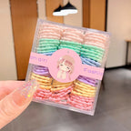 90pcs/set Korean Style Candy Color Hair Rope for Kids High Stretch Hair Tie Fashion Girl Scrunchies