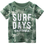 OLEKID 2025 Summer Children Boys Clothing Printed Cartoon Boys T-Shirts 2-8 Years Kids Baby Boy Tops Short Sleeve Toddler Tees