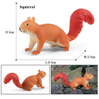 Oenux Wild Animals Simulation Rodent Marmot Mouse Model Squirrel Rat Chinchilla Action Figure Figurine Collection Cute Kid Toy