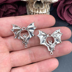 5pcs 29*31mm Gothic Vampire Bat Charms Bat Connector Pendant Designer Charms For Jewelry Making DIY Jewelry Findings