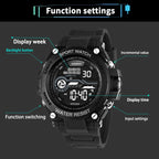 YIKAZE Men’s Digital Sports Watch – Waterproof Military Watch