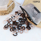 20/50Pcs/Set Girls Colorful Nylon Small Elastic Hair Bands Kids Cute Bow Hair Bands Ponytail Holder Headband Hair Accessories
