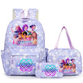 3Pcs/Set KPop Demon Hunter School Bags Girls Teens Rumi Mira Zoey Youth School Backpack Travel School Students Laptop Backpack