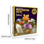 STEM Mega Gemstone Dig Kit for Kids Crystal Mining Set