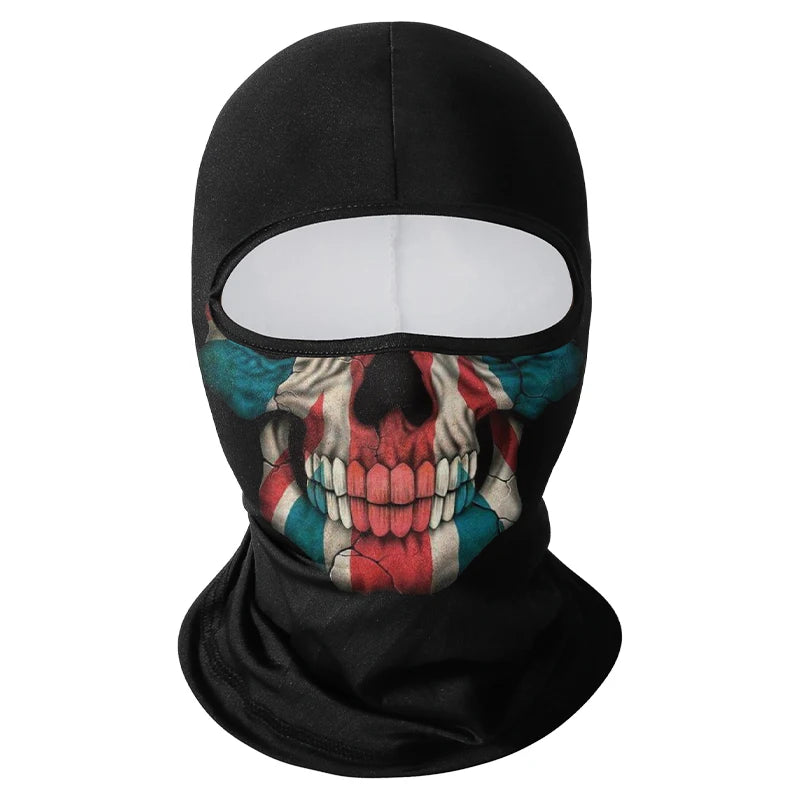 Cycling Mask Skull Quick-drying Sunscreen Balaclava Men's Motorcycle Elastic Helmet Lined Ghost Full Face Windproof Headgear