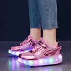 Sneakers Roller Shoes Dual-Use Skates for Kids and Adults