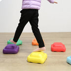 6 Color Multi Color Balance Stone For Kid Promoting Stability Stepping Sensory Toy Stepping Stones Parent-Child Interactive Toys