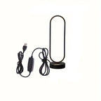 1PC Lamp Bedroom Ring Lamp Living Room Three-color Dimming Bedside Lamp LED Night Light